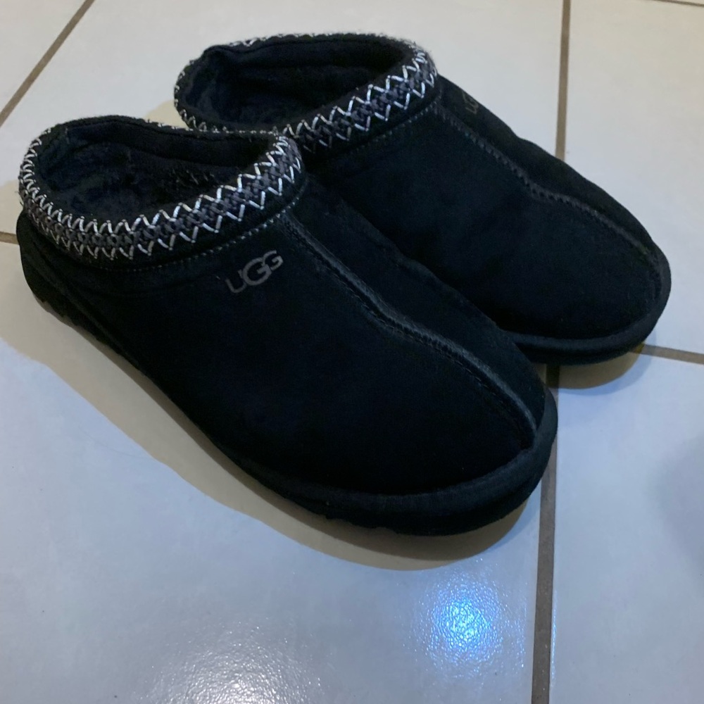 UGG Classic Black Slip-On Slippers
